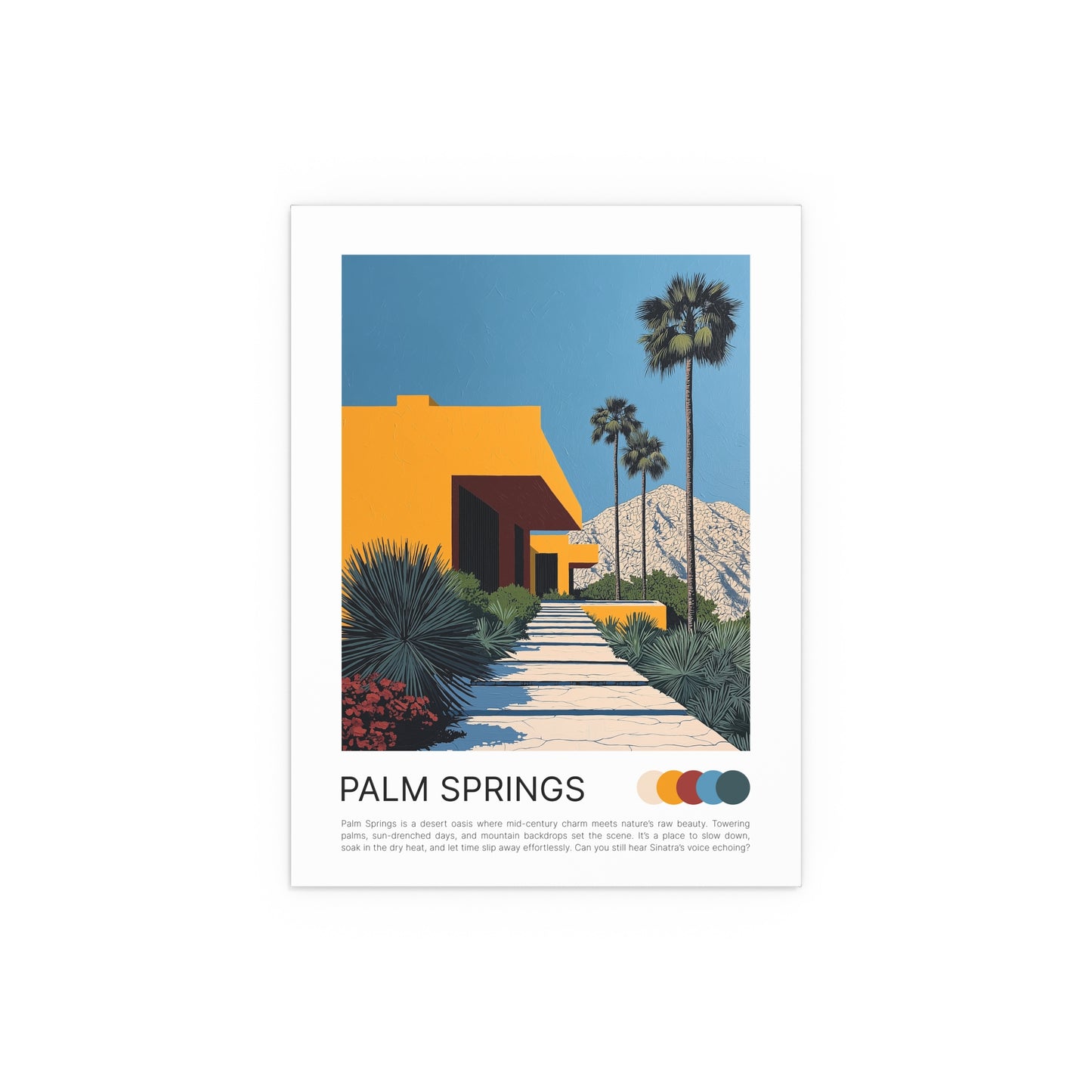 PALM SPRINGS POSTCARD POSTER