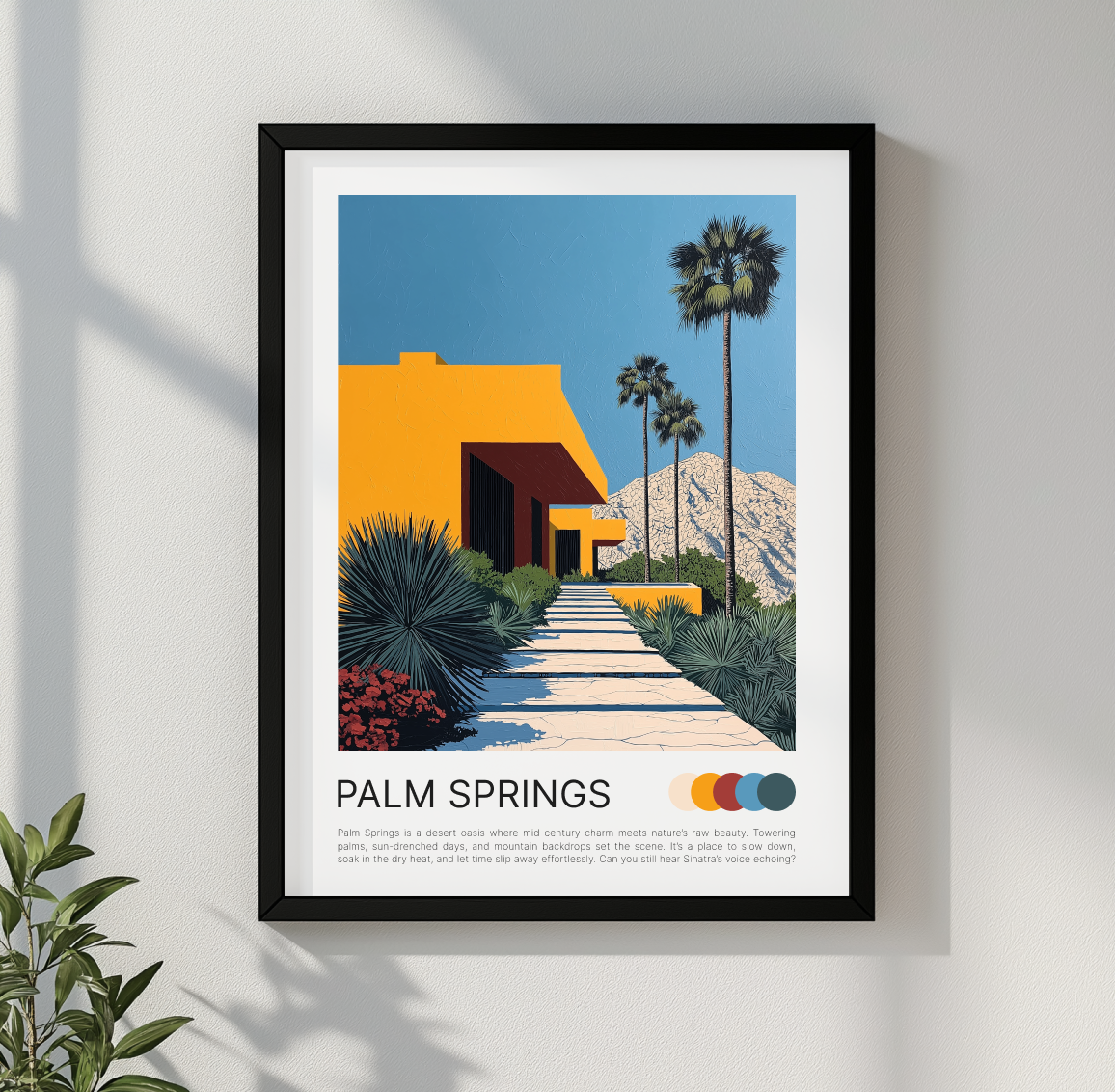 PALM SPRINGS POSTCARD POSTER