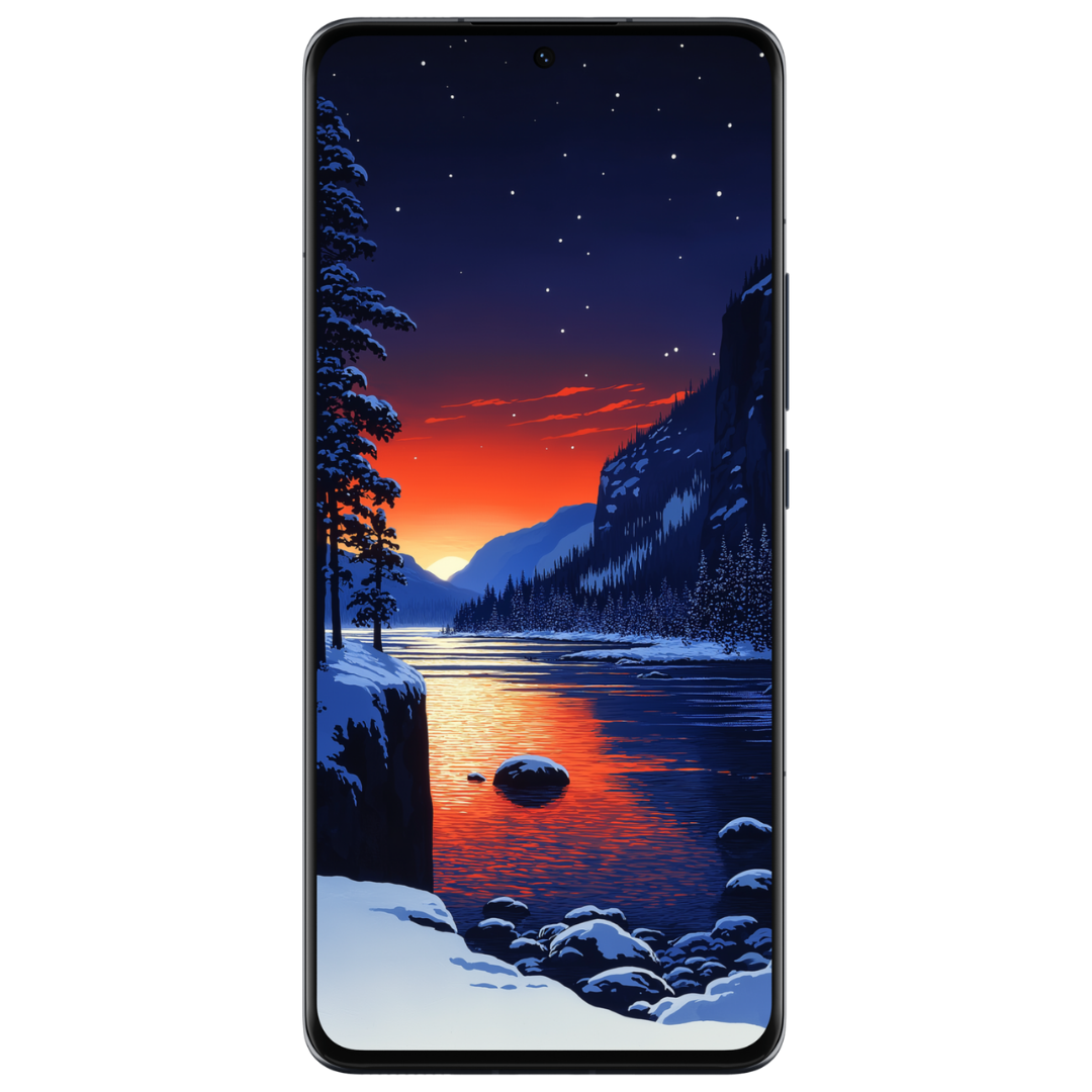 FROZEN ESTES LAKE MOBILE WALLPAPER