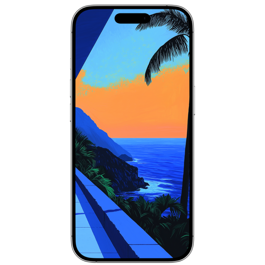 BLUE AND ORANGE MOBILE WALLPAPER