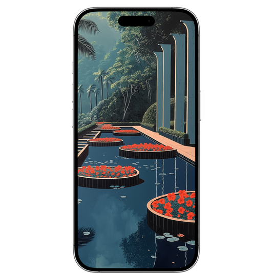 FLOATING FLOWERS MOBILE WALLPAPER