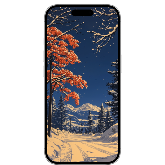 WOODLAND WINTER MOBILE WALLPAPER