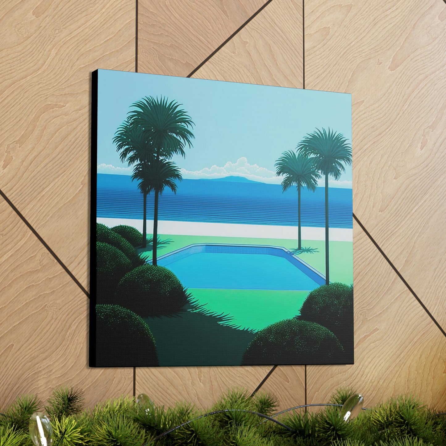 INTO BLUE WALL CANVAS