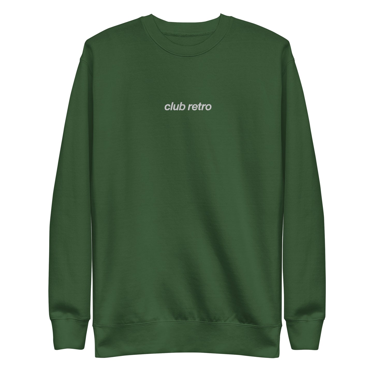 CLUB RETRO EMBROIDERED CREWNECK