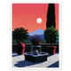 Moonlit Fountain - Unframed