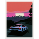 Sunset City Drive - Unframed