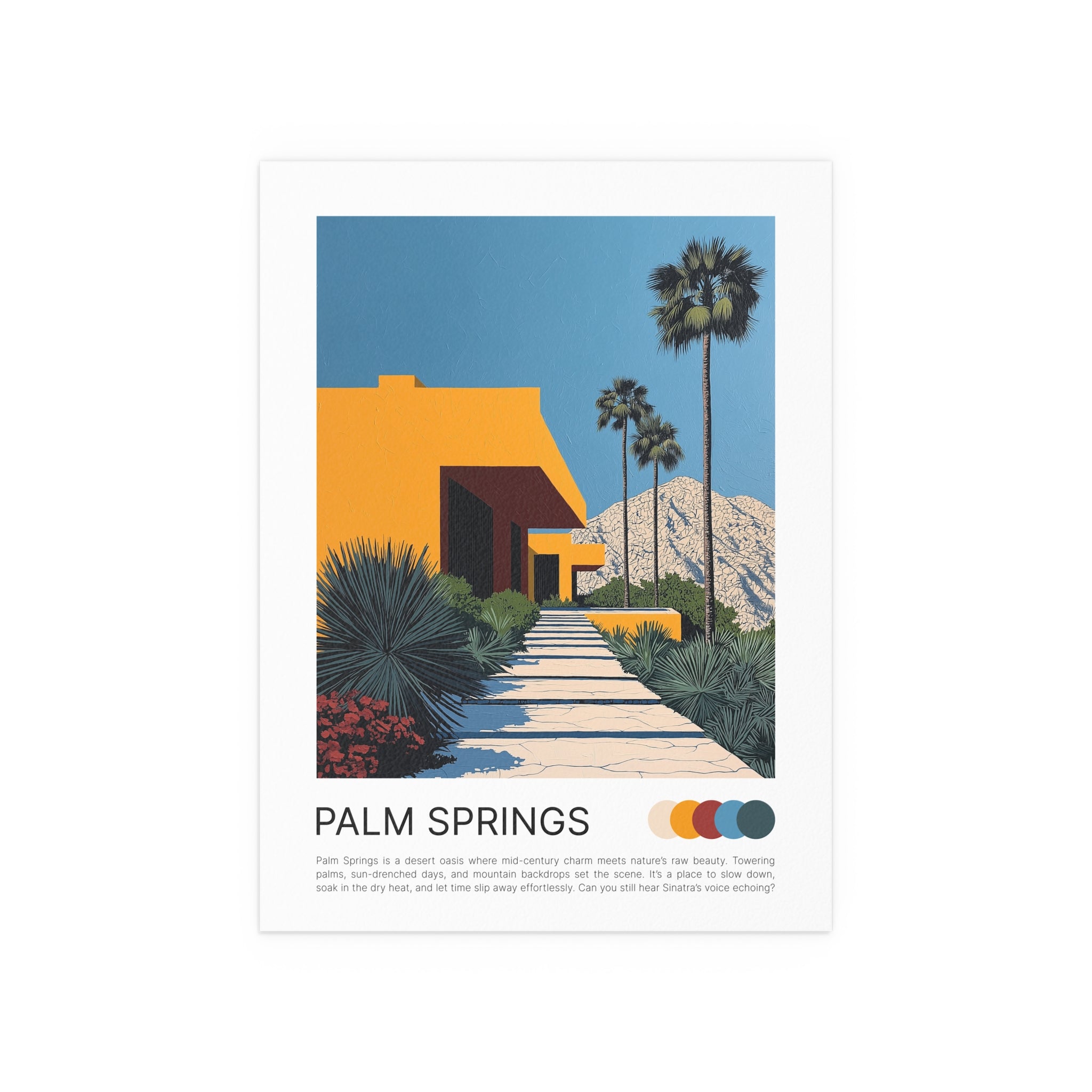 PALM SPRINGS POSTCARD POSTER