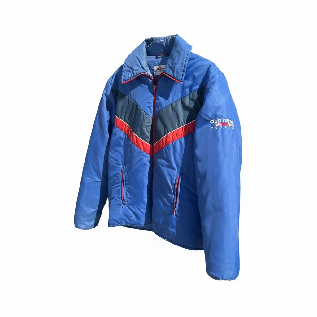 Blue and Red Retro Puffer - Size XL