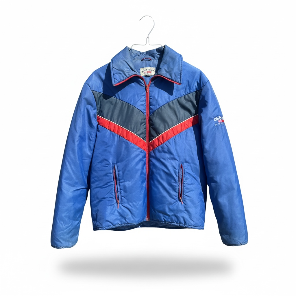 Blue and Red Retro Puffer - Size XL