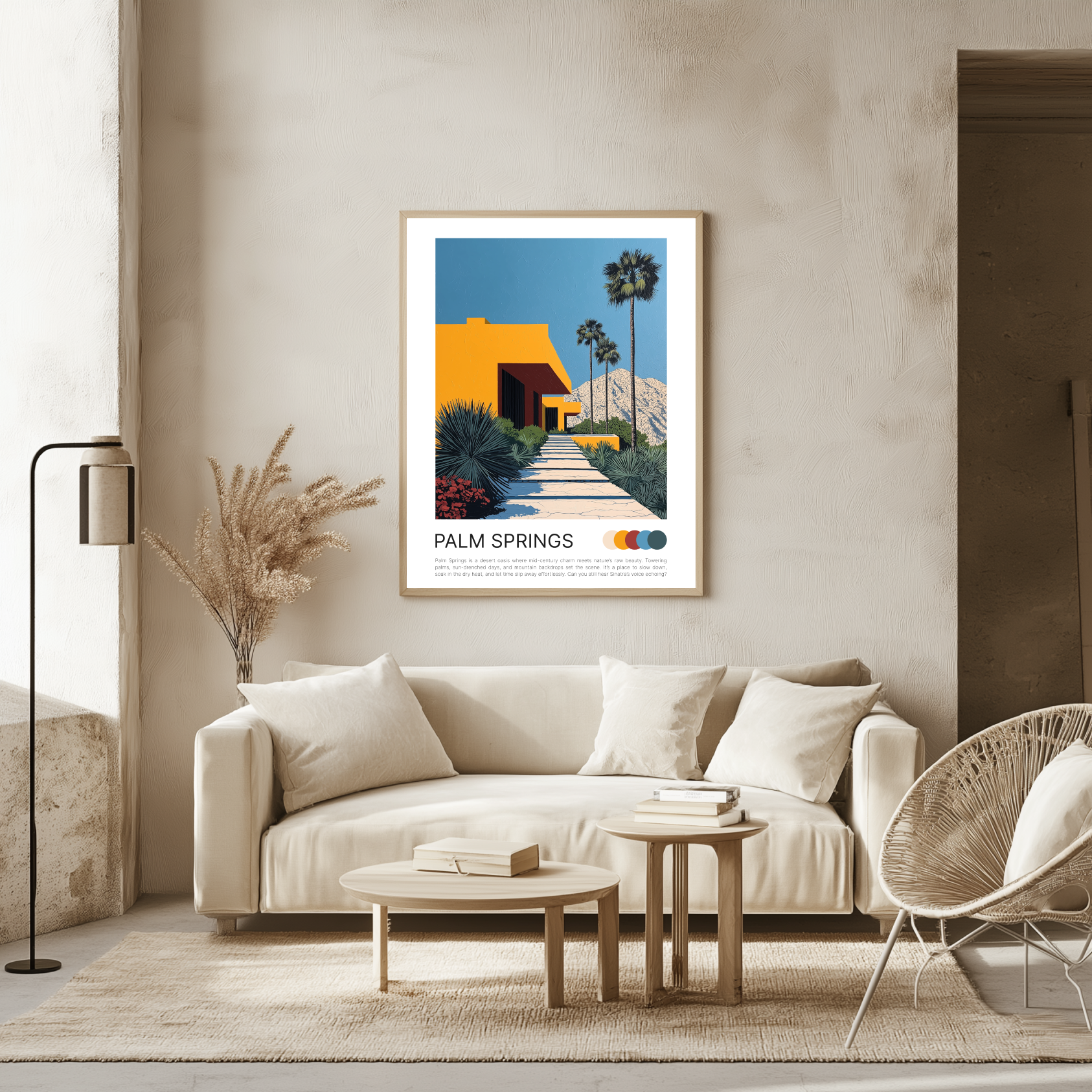 PALM SPRINGS POSTCARD POSTER