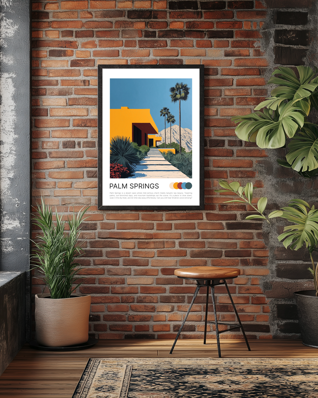 PALM SPRINGS POSTCARD POSTER