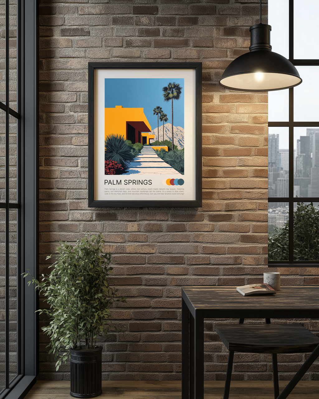 PALM SPRINGS POSTCARD POSTER