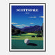 Scottsdale Golf Poster - Framed