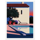 Poolside Siesta - Unframed