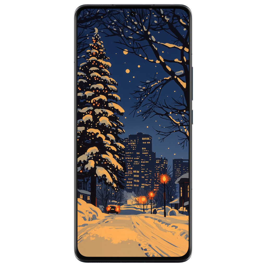 SUBURBAN WINTER WONDER MOBILE WALLPAPER