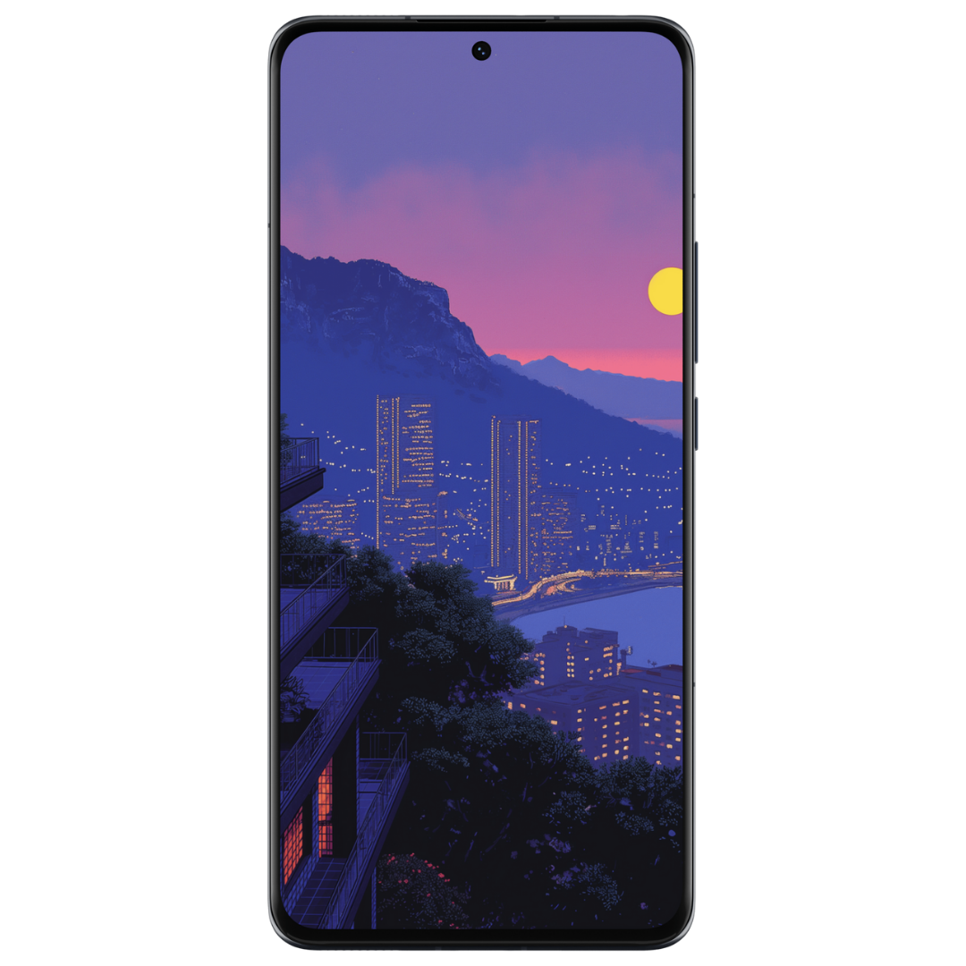 PURPLE CLIFF APARTMENT MOBILE WALLPAPER