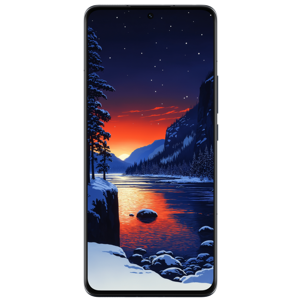 FROZEN ESTES LAKE MOBILE WALLPAPER