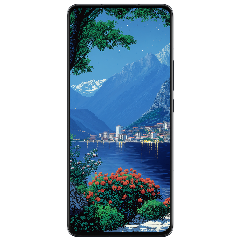 LAKE COMO PEAKS MOBILE WALLPAPER