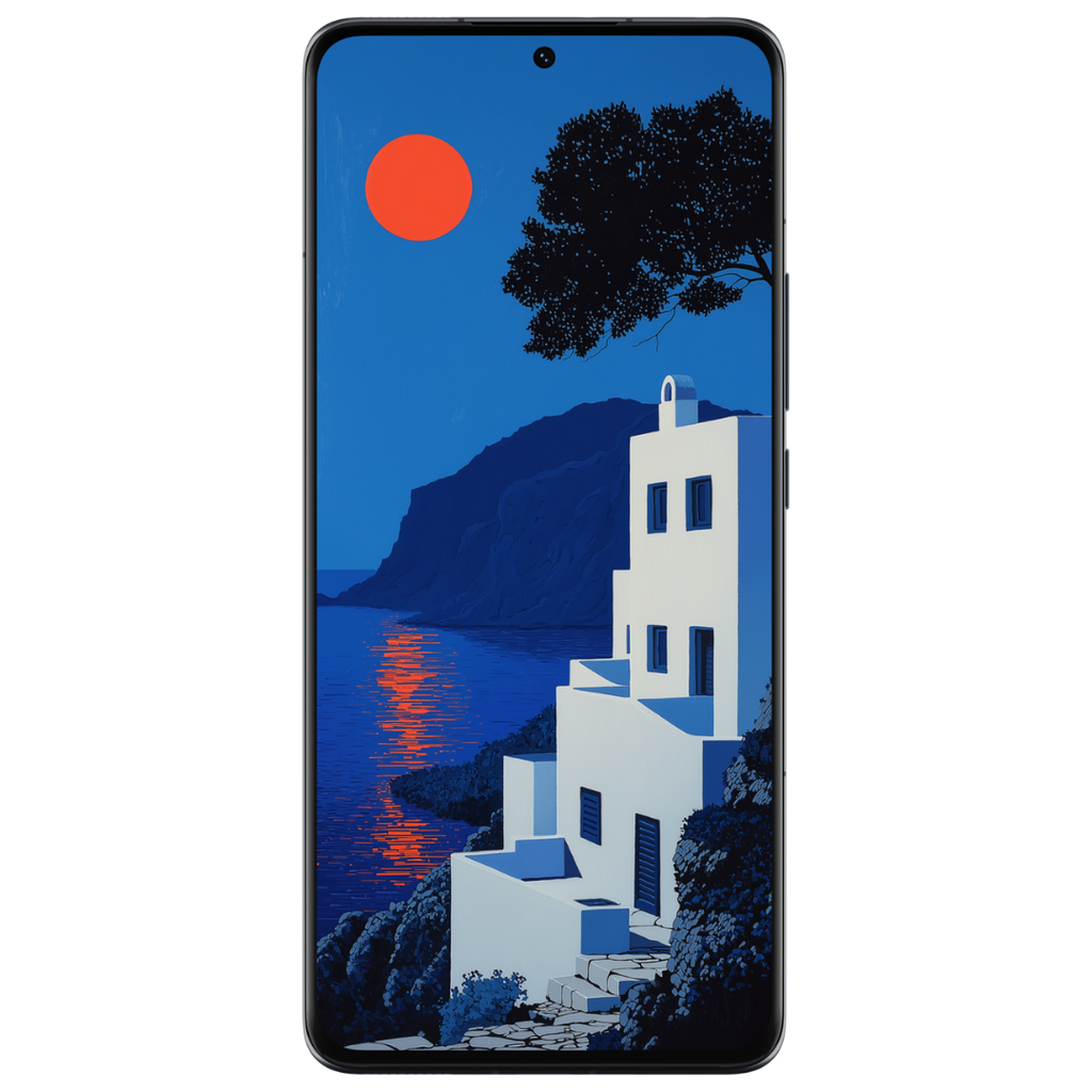 SANTORINI CLIFF VILLAGE MOBILE WALLPAPER