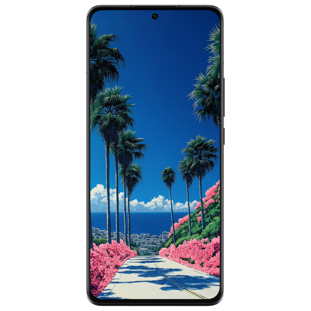 PINK AND PALMS MOBILE WALLPAPER