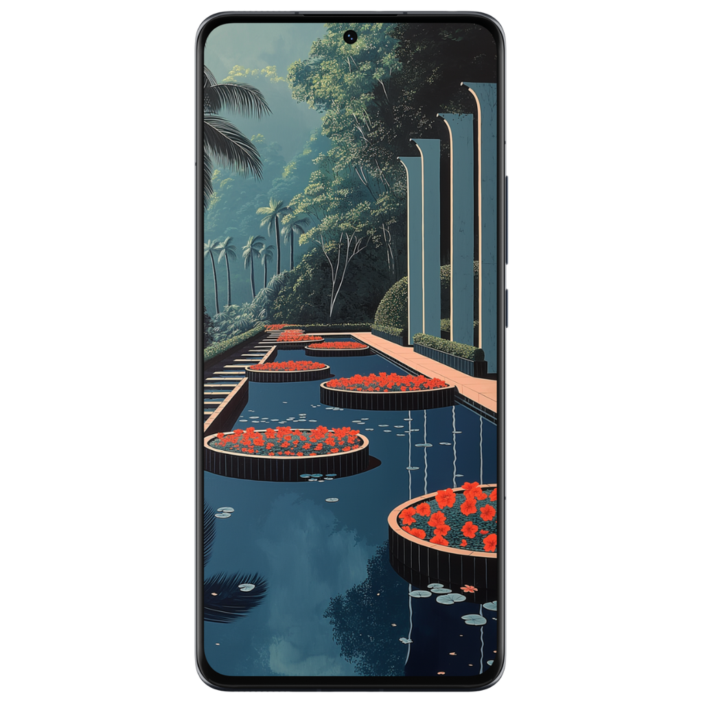 FLOATING FLOWERS MOBILE WALLPAPER