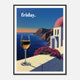 Santorini Wine Friday - Framed