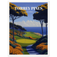 Torrey Pines CA Text Poster - Unframed