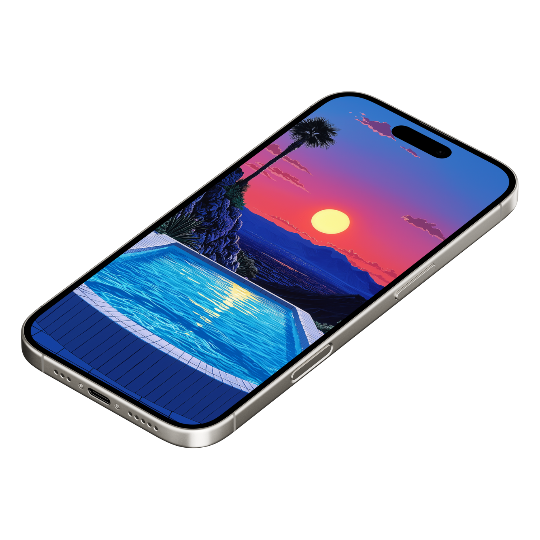 DESERT JACUZZI MOBILE WALLPAPER