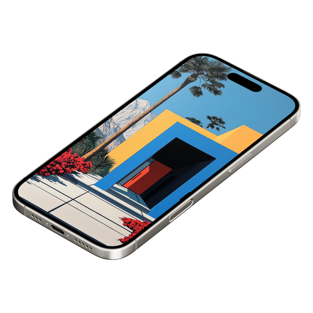 PALM SPRINGS BLUES MOBILE WALLPAPER