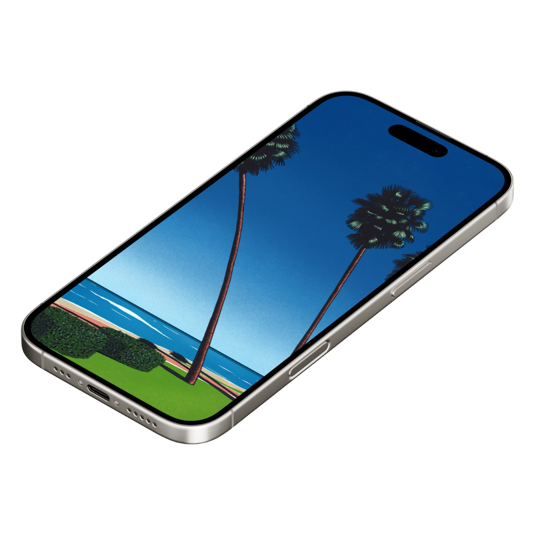 RETRO BEACH MOBILE WALLPAPER