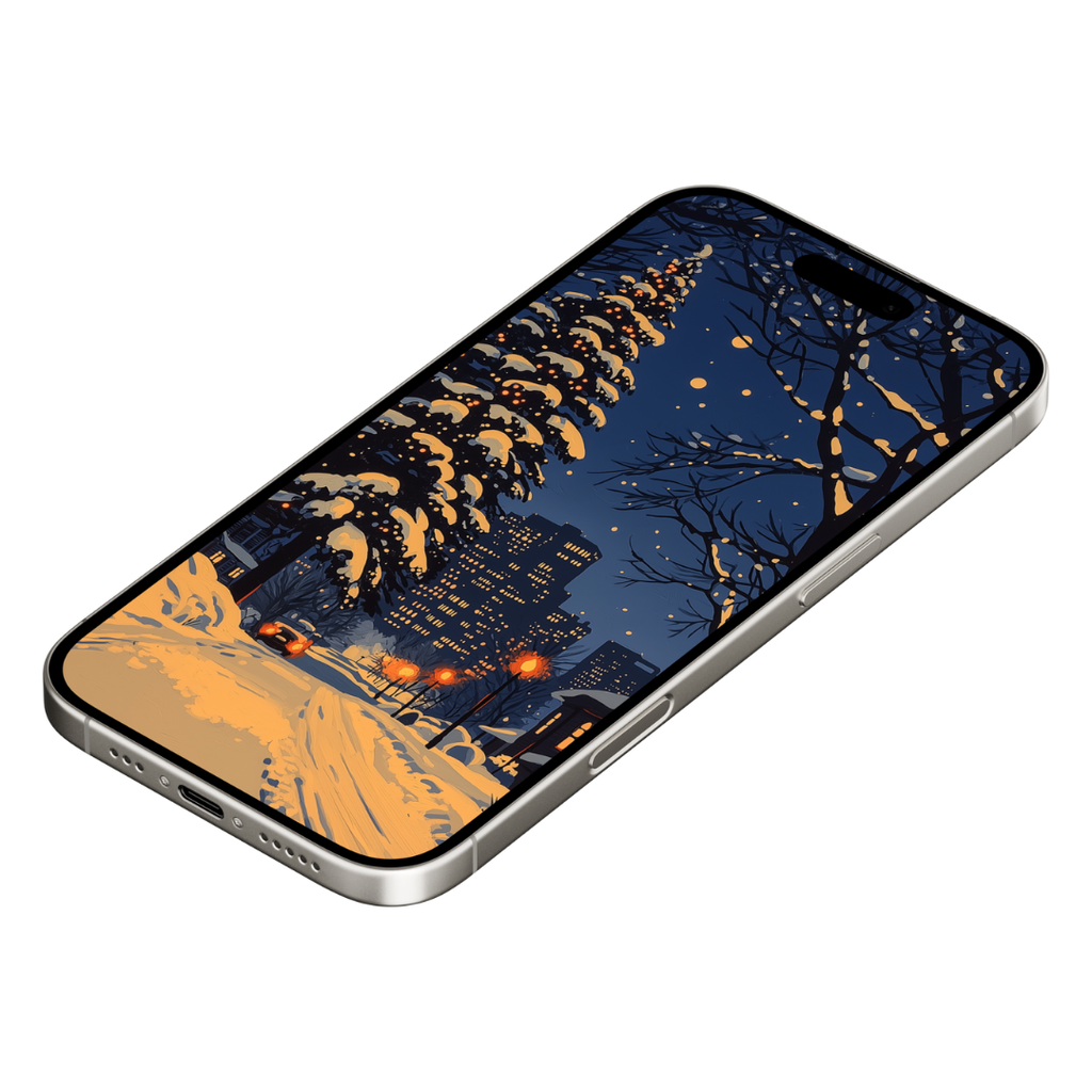 SUBURBAN WINTER WONDER MOBILE WALLPAPER