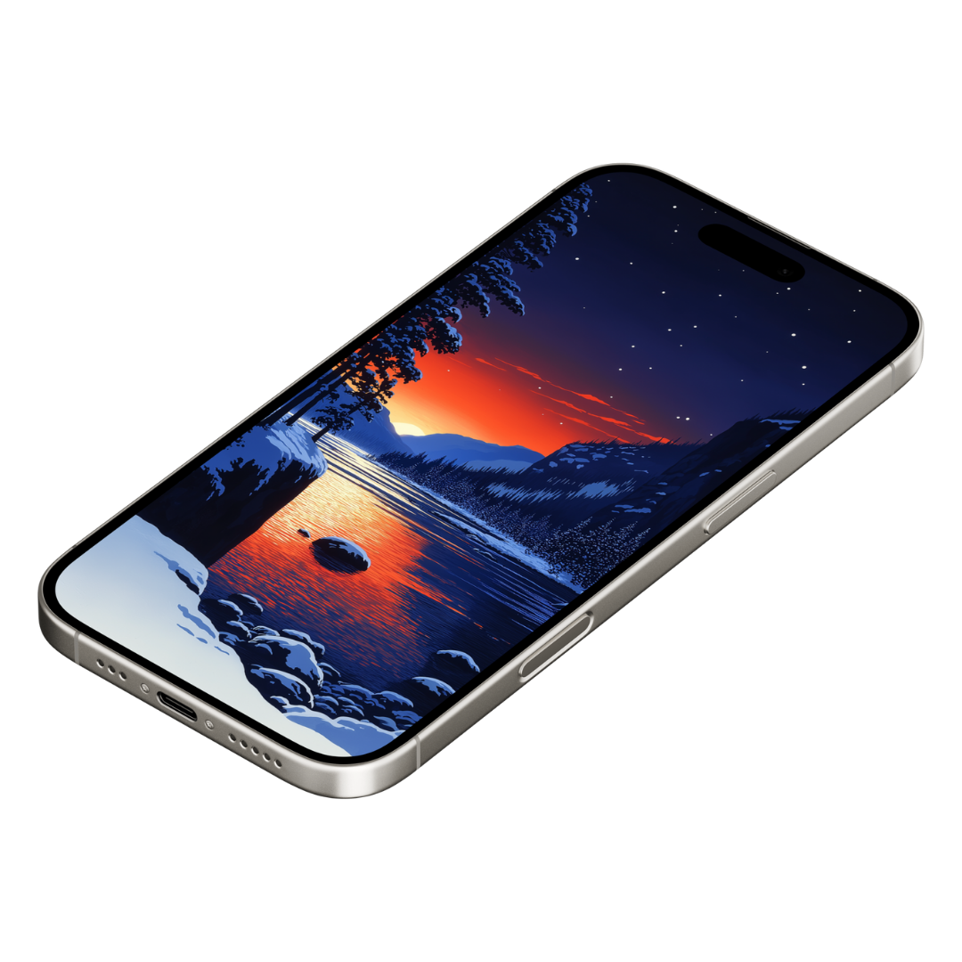 FROZEN ESTES LAKE MOBILE WALLPAPER