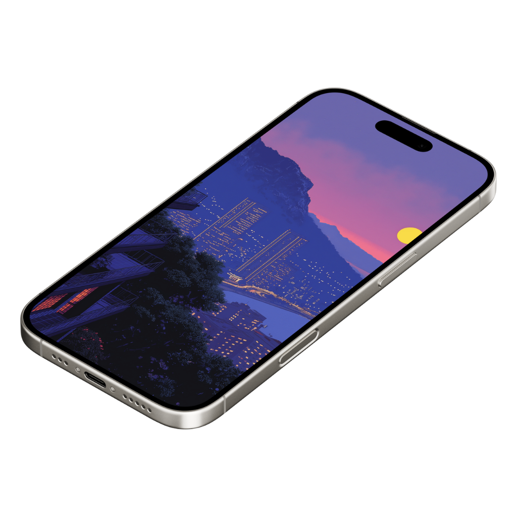 PURPLE CLIFF APARTMENT MOBILE WALLPAPER