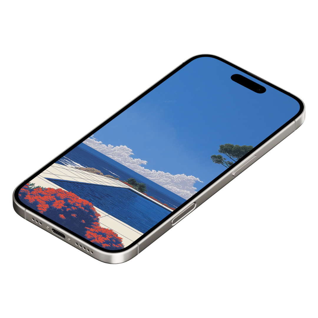 POOLSIDE LOUNGING MOBILE WALLPAPER