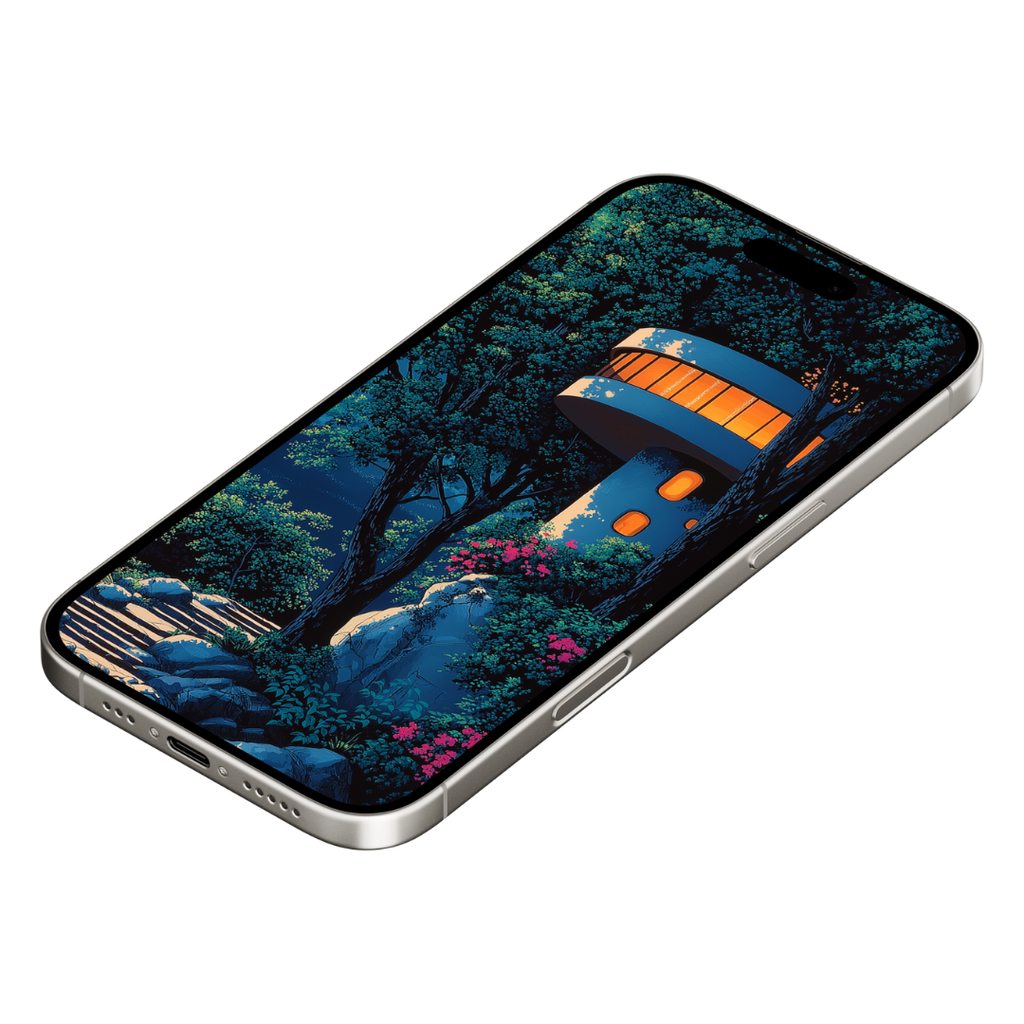 SPACE TREE HOUSE MOBILE WALLPAPER