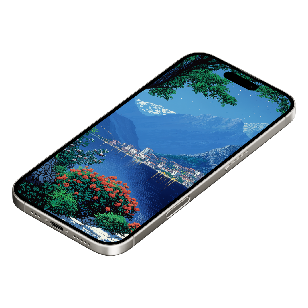 LAKE COMO PEAKS MOBILE WALLPAPER