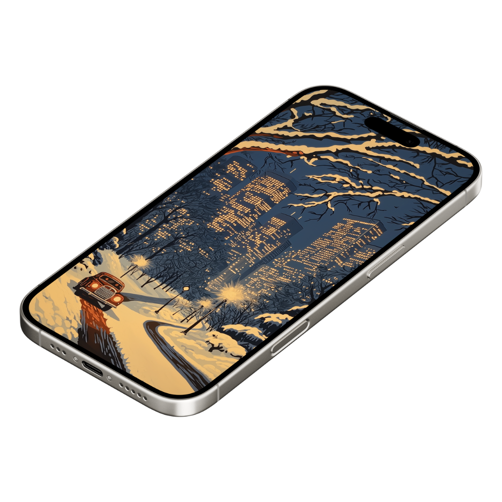 CHRISTMAS IN CENTRAL PARK MOBILE WALLPAPER