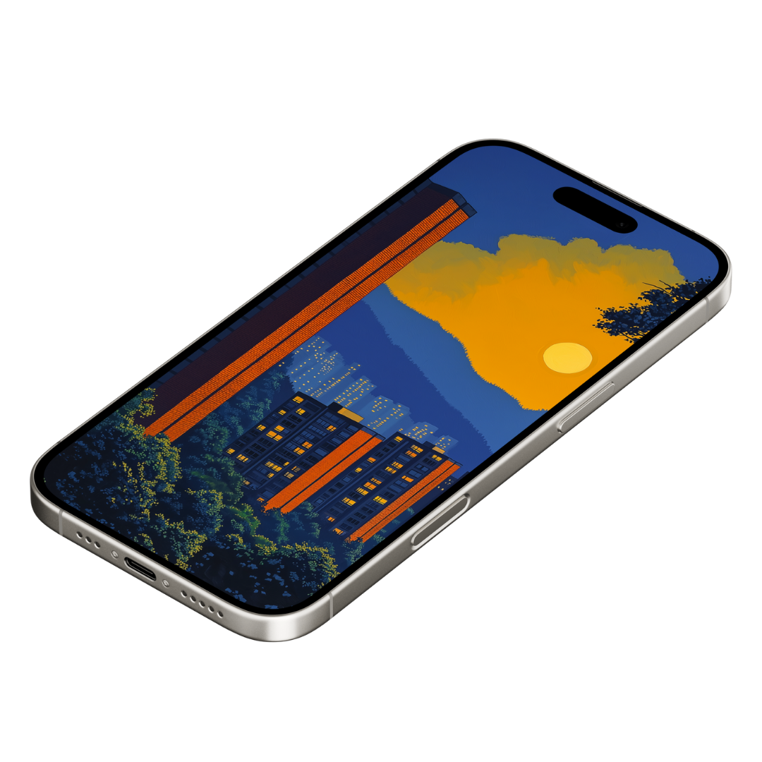 APARTMENT ROW MOBILE WALLPAPER