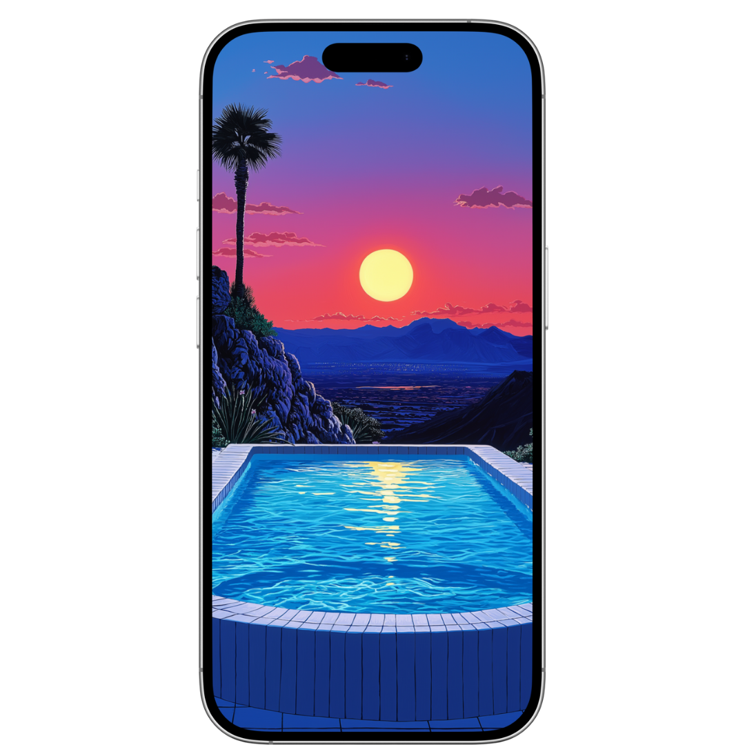 DESERT JACUZZI MOBILE WALLPAPER