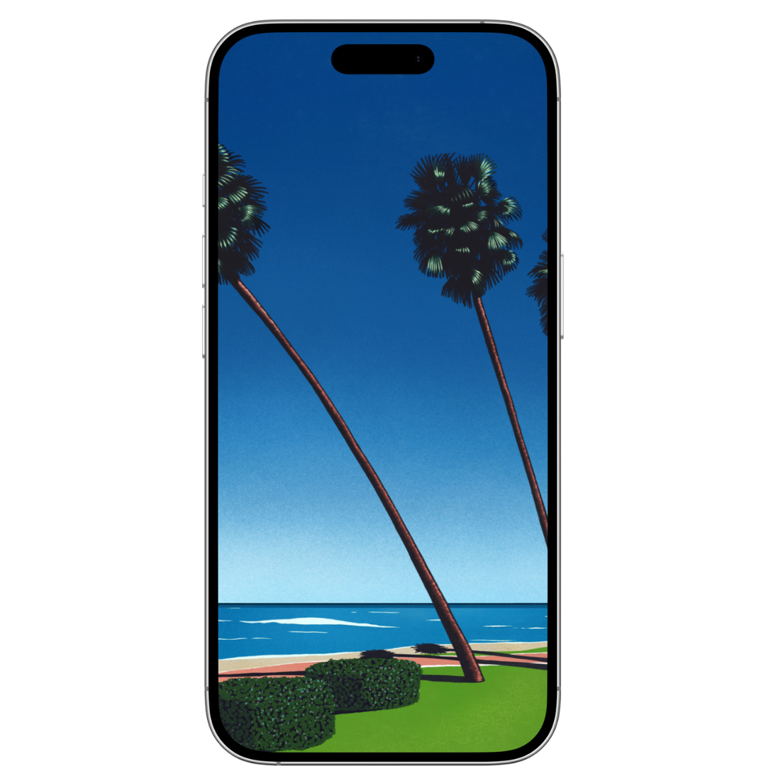 RETRO BEACH MOBILE WALLPAPER