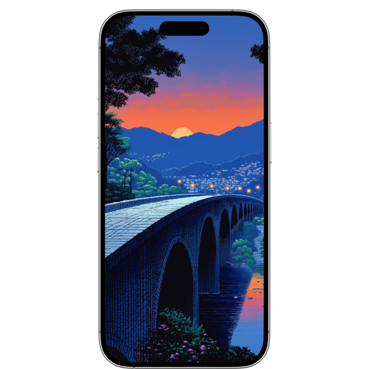 PIXEL BRIDGE MOBILE WALLPAPER