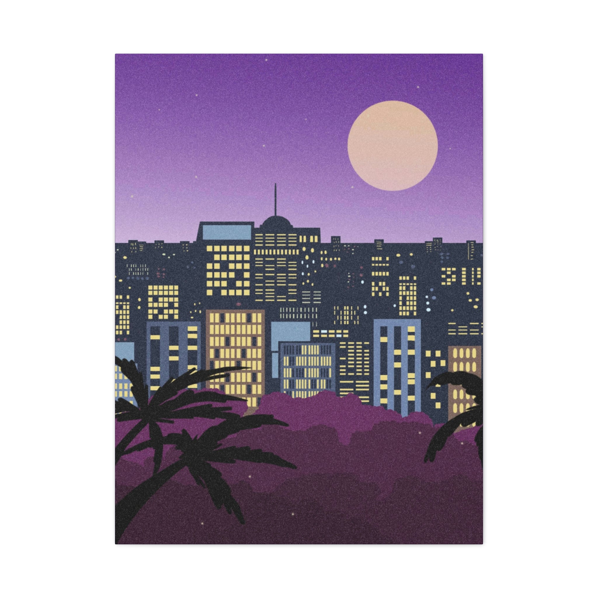 LUNAR NIGHTS WALL CANVAS