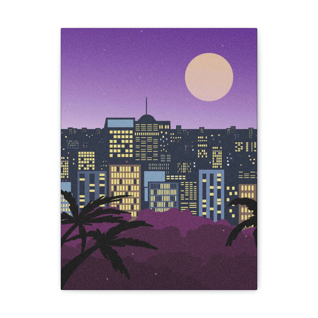 LUNAR NIGHTS WALL CANVAS
