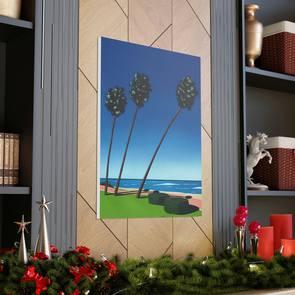 RETRO BEACH WALL CANVAS