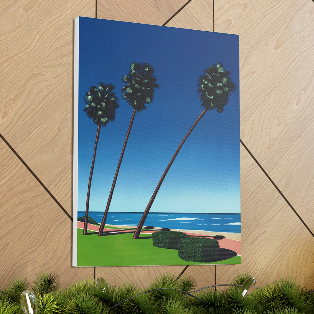 RETRO BEACH WALL CANVAS