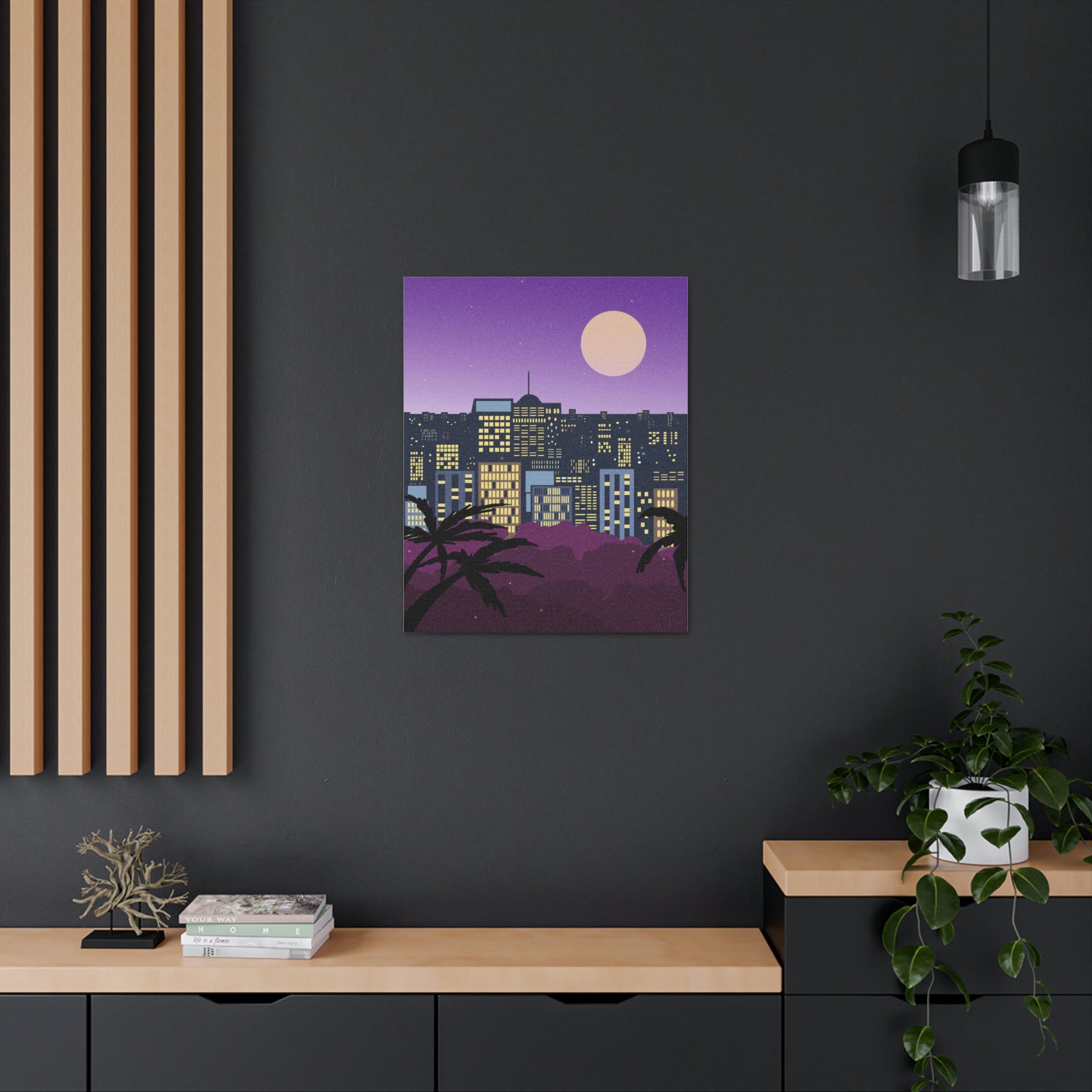 LUNAR NIGHTS WALL CANVAS