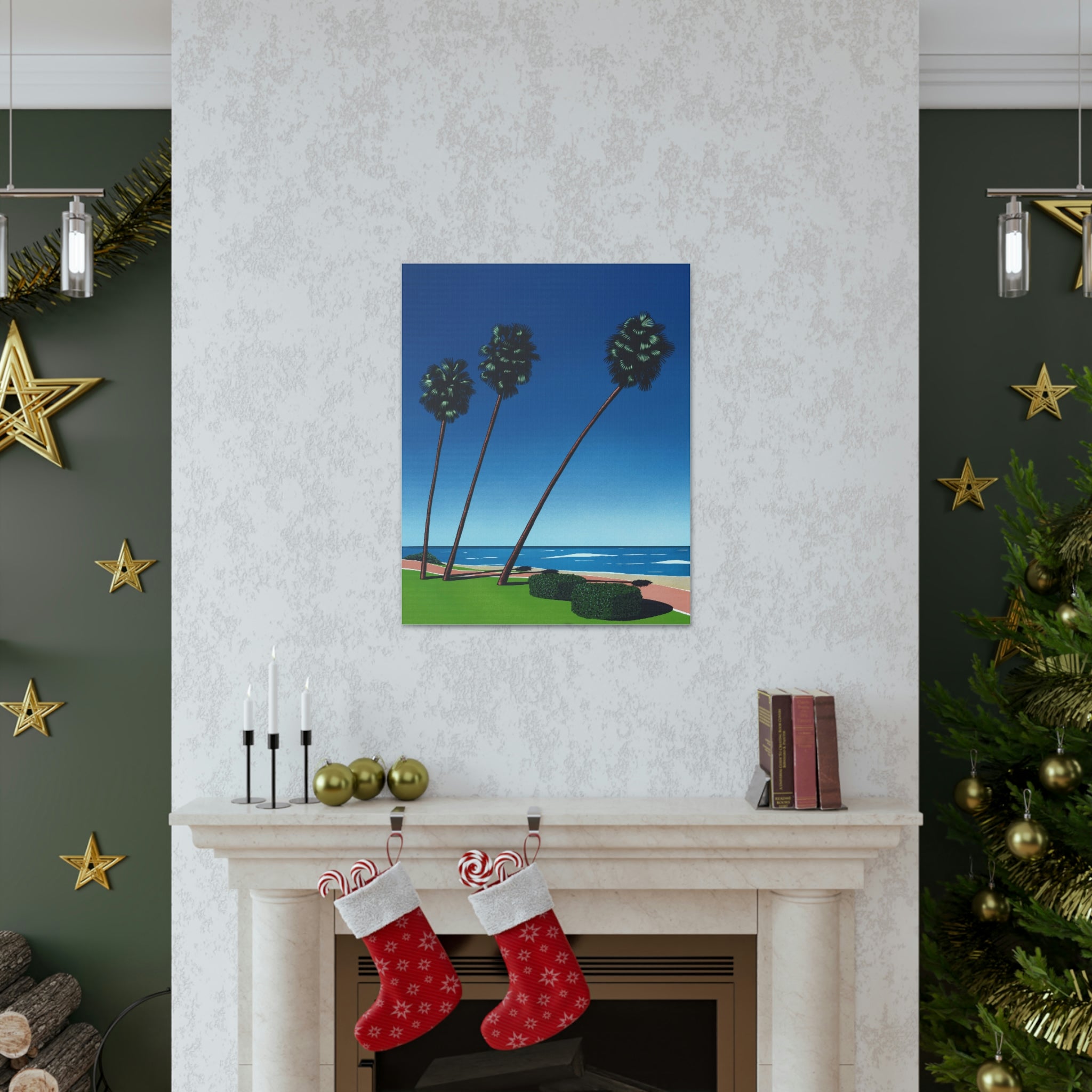 RETRO BEACH WALL CANVAS