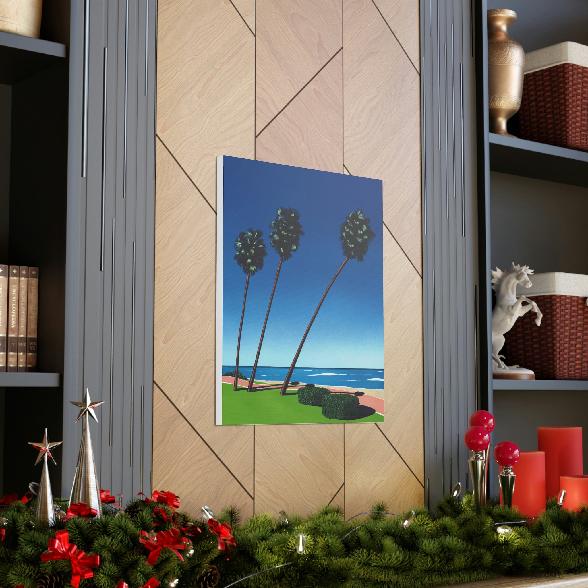 RETRO BEACH WALL CANVAS