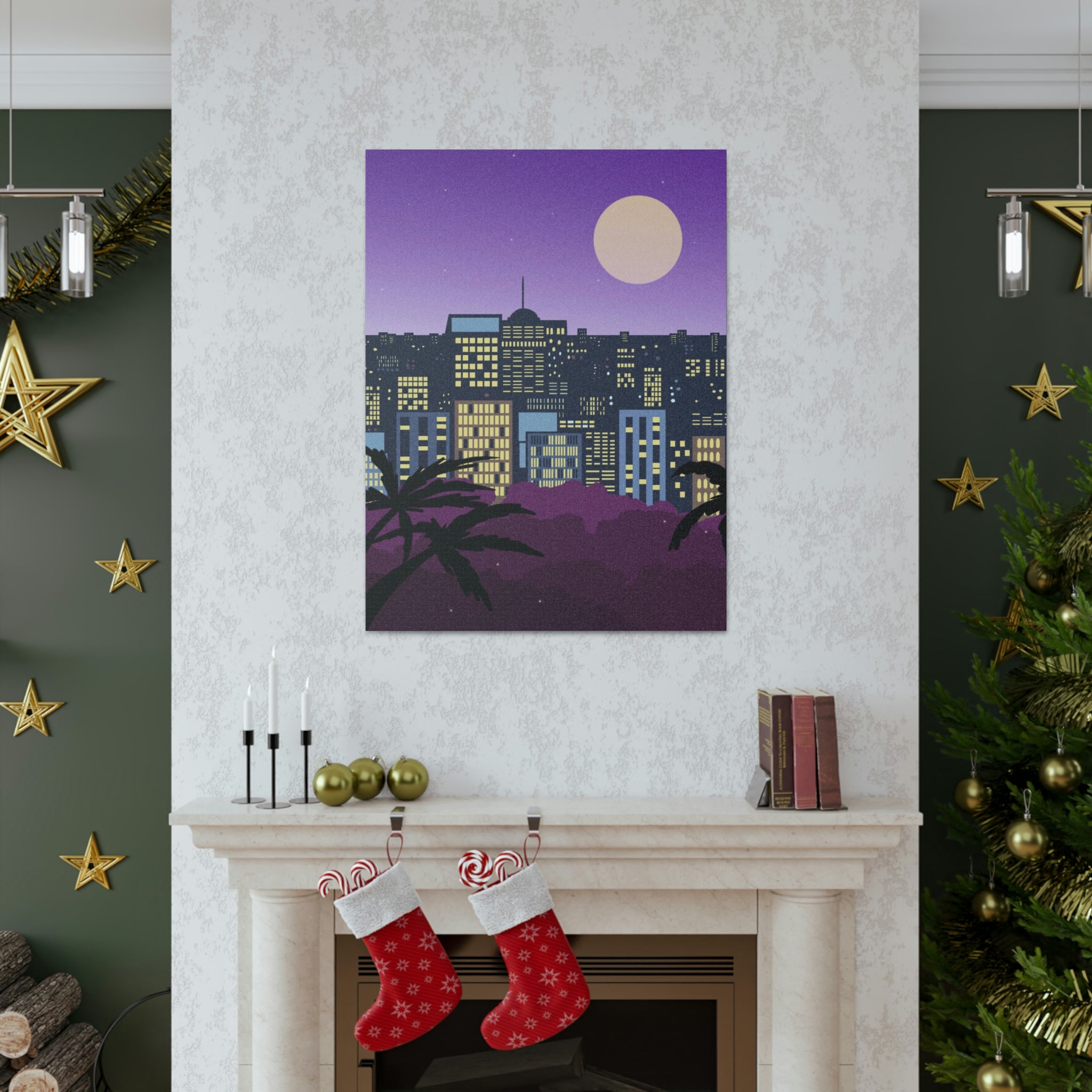 LUNAR NIGHTS WALL CANVAS