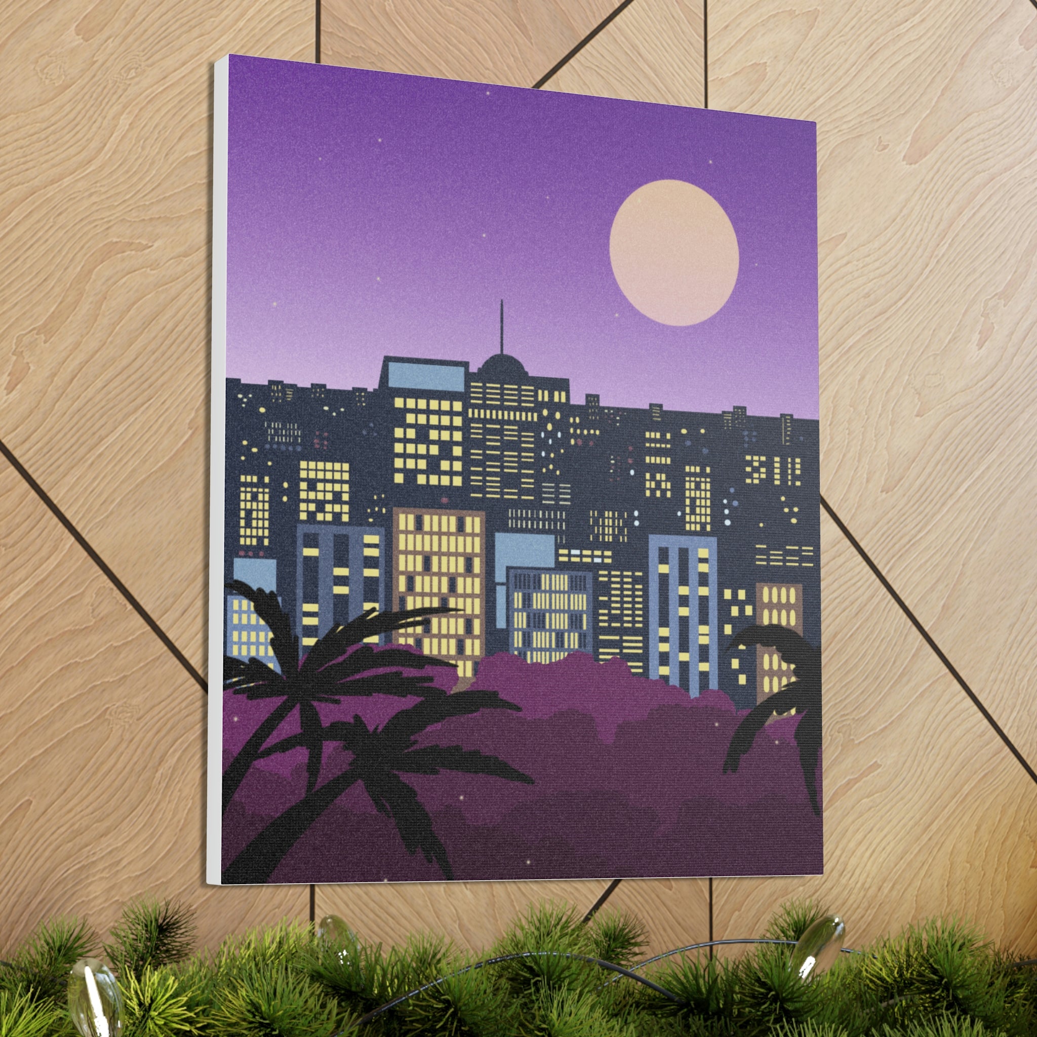 LUNAR NIGHTS WALL CANVAS